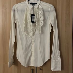 Ralph Lauren Ruffle Lace Top